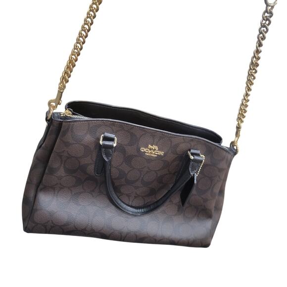 Coach Sage Carryall Signature Canvas Bag Shoulder‎ Crossbody Purse Classic - Picture 16 of 16